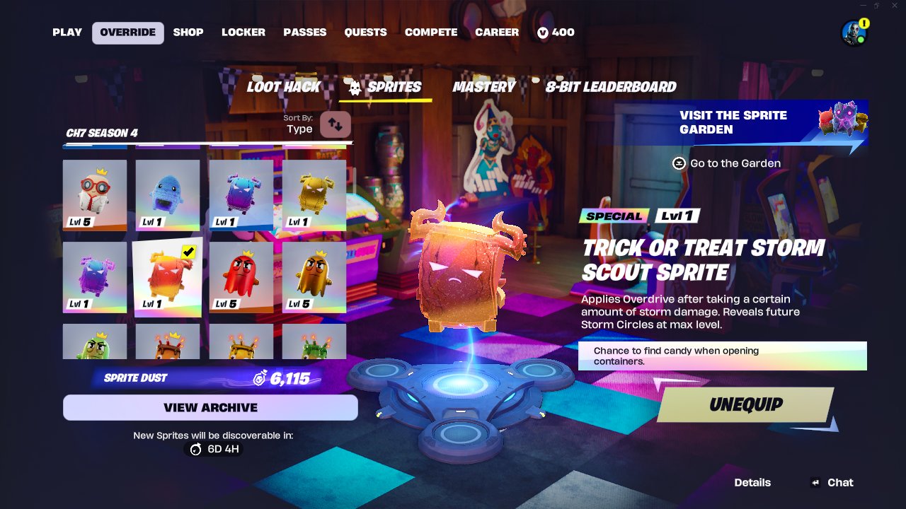 Trick or Treat sprites in Fortnite: What they do and how to find them – iGeeksBlog Trick Or Treat sprite variant does in Fortnite