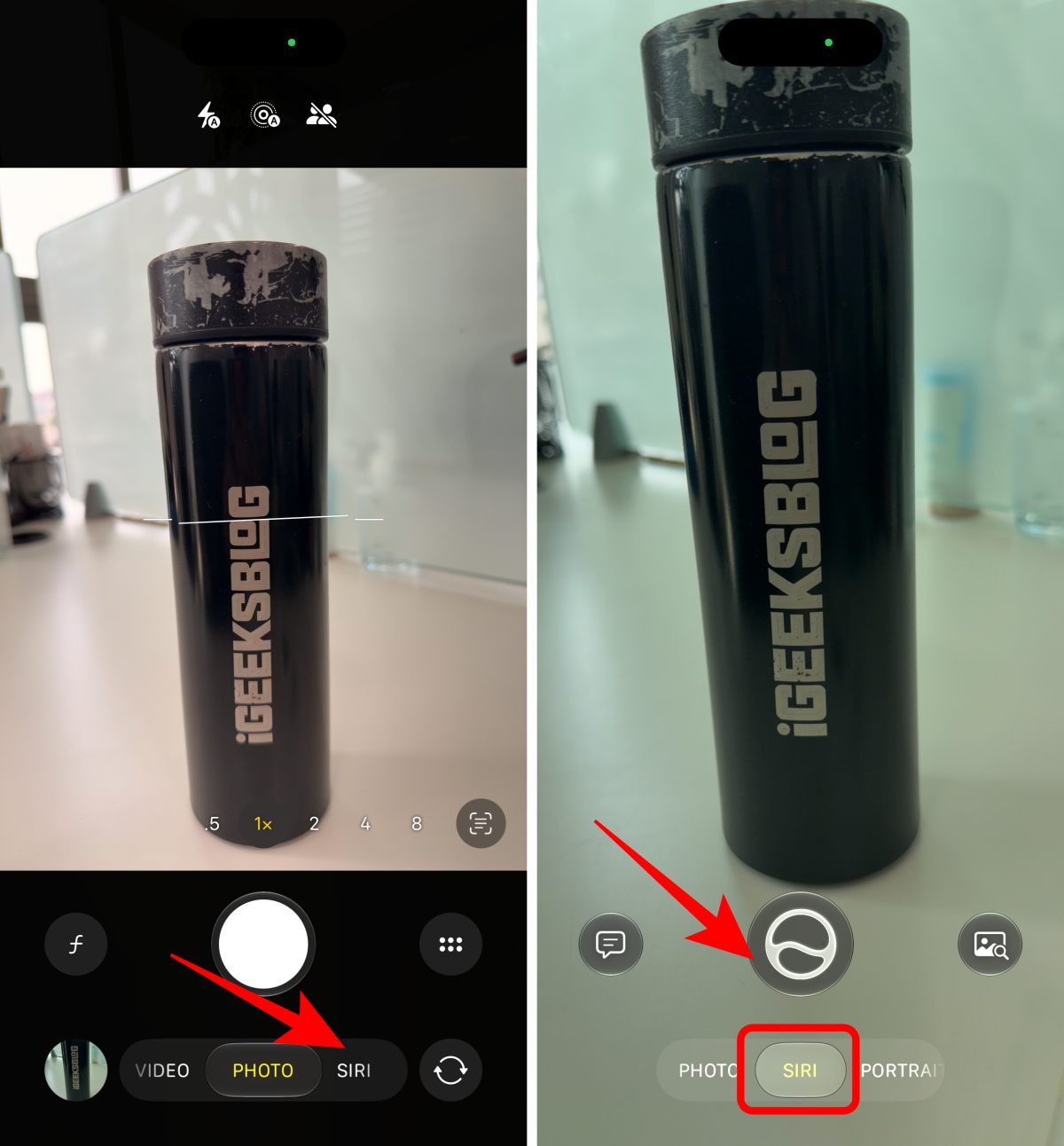 Use Siri Mode in Camera
