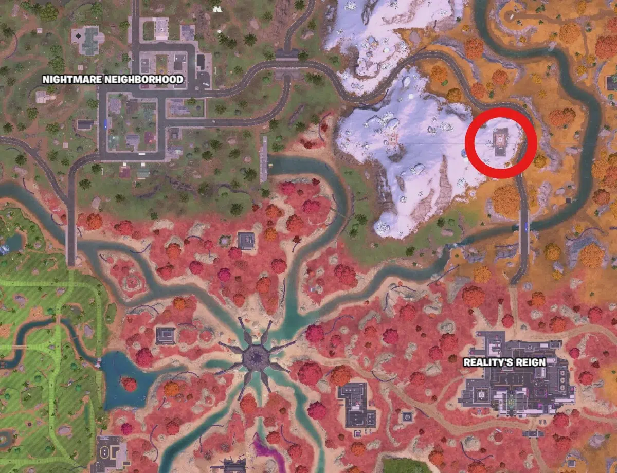 Yeat map location in Fortnite
