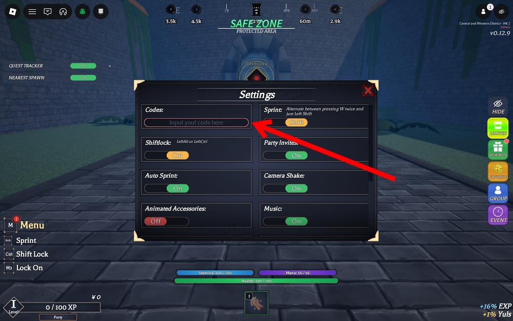 redeem Clover Time codes in Roblox