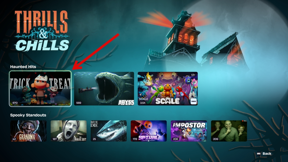 thrills and chills category fortnite